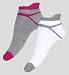 2 Pairs of Cotton Rich Trainer Liner Socks with Silver Technology