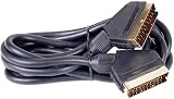 21 Pin Scart Plug ~ Scart Plug Gold Plated Cable -  3 Metre