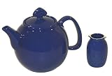 Chantal Ceramic 1-1/2-Quart Tea Steep with Infuser, Glossy Indigo Blue