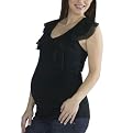 Liz Lange® for Target® Ruffle Alexandra Top - Ebony