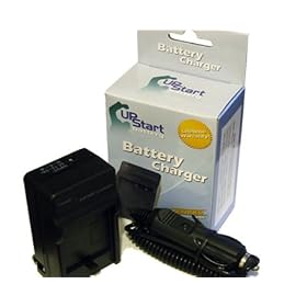 UpStart Battery NP-50 BC-50 Replacement AC/DC Dual Charger for Fujifilm FinePix, Kodak KLIC-7004 and Pentax D-LI68 Digital Cameras