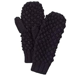 \#3 Merona® Sparkly Crochet Mitten - Black : Target