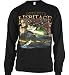 Southern Heritage Fly Fishing Mens Thermal Shirt, Confederate Flag Largemouth Bass Design Thermal