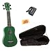 Mahalo U-30GN Painted Soprano Ukulele Bundle with Hardshell Case, Tuner, and Polishing Cloth - Green Mahalo U-30GN Painted Soprano Ukulele Bundle with Hardshell Case, Tuner, and Polishing Cloth - Green
