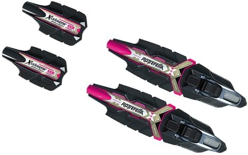 Rottefella Xcelerator SSR NIS Cross-Country Nordic Ski Bindings with Riser (1-Pair), Black