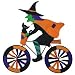 Witch on Bicycle Garden Spinner
