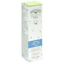 Nature's Gate Organics Baby Soothing Diaper Rash Cream, 2 oz (56 g) (Pack of 2)