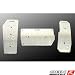 OBX F-3 Racing Aluminum Pedal Covers-Automatic Transmission