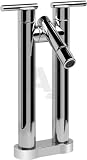 Graff Signature Collection G2705LM27BN Tango Double Lever Vessel Lavatory Faucet with 4-5/16 Reach, 12-5/16 Height, ADA Compliant and Single-Hole Installation: Brushed Nickel