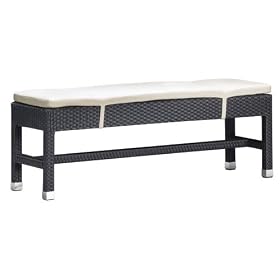 Patio Outdoor Bench - Myrtle Double Bench - Zuo Modern - 701011