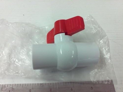 Cepex F01050S 0.5inch White PVC Compact Ball Valve Socket