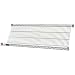 Quantum Storage Systems 1848SL Slanted Shelf, Chrome Finish, 18" Width x 48" Length x 6" Height
