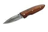 Eigenschaften Herbertz  / Herbertz Damast-Einhandmesser, Stahl 440C, 35 Lagen Damast, Pakkaholz