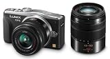 Panasonic ���~�b�N�X �f�W�^�����J���� ���~�b�N�X GF6 �_�u���Y�[�������Y�L�b�g �W���Y�[�������Y/�]���Y�[�������Y�t�� �u���b�N DMC-GF6W-K