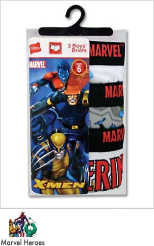Buy 3 PACK Hanes Boys Marvel Heros Briefs (Xmen) – Hanes Style MB03XM