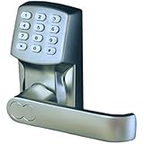 Electronic Keyless Door Lock Set - Satin Nickel (For Right-Hinged Doors Only)