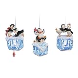 Chillin' Out Penguin Christmas Tree Ornament Collection: Set One by The Bradford Exchange