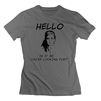 ... RIen Women's Adele Hello Is It Me You're Looking For T-Shirt: Clo...