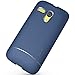 TUDIA Ultra Slim Full-Matte ARCH TPU Bumper Protective Case for Motorola Moto G SmartPhone (2013 1st Gen Only) (Matte Blue)