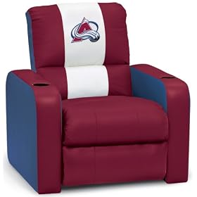 DreamSeat Colorado Avalanche NHL Leather Recliner