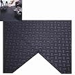 Burgundy Diamond Plate Tile 4' X 4' - Exercise