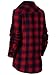 Taylor Perform Women's Long Sleeve Plaid Flannel Button Down Shirt Top