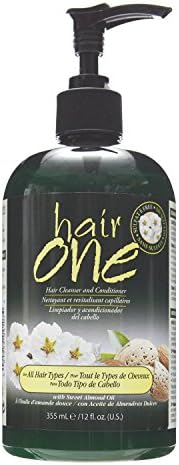 Hair One Sweet Almond Oil Hair Cleanser Conditioner For All Hair Types