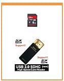 NEW SanDisk 8GB Class4 SDHC Memory Card (Bulk) + USB2.0 High Speed Card Reader