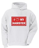 I LOVE MY HAMSTER Adult Hooded (Hoody) Sweatshirt In Various Colors