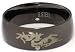 Jewelry : Blackline Dragon Design Stainless Steel Ring by BodyPUNKS (RBS-024)