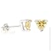 STUDIO 925: *CANARY HEART CZ STUD EARRINGS*