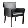 Boss Reception Box Arm Chair Black