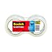 Scotch® Clear Packaging Tape 3501-2-W, 1.88 Inches x 54.6 Yards, 2-Pack