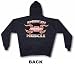 Chevrolet AMERICAN MUSCLE Flaming Logo Men's Hoodie Sweat Shirt XL, Black