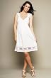 Embroidered Cotton Voile Empire Dress