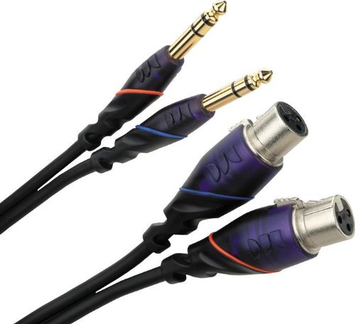 Monster Cable M DJ-CFX-1M Monster DJ Cables 1 meter pair XLR Female to TRS