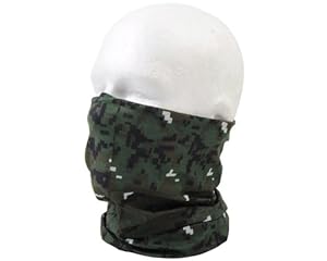 Multifunctional Balaclava Scarf Half Face Mask Woodland Camo