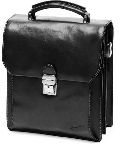  Gérard Henon - Sacoche 2 soufflets Grande taille New Master - Couleur Noir