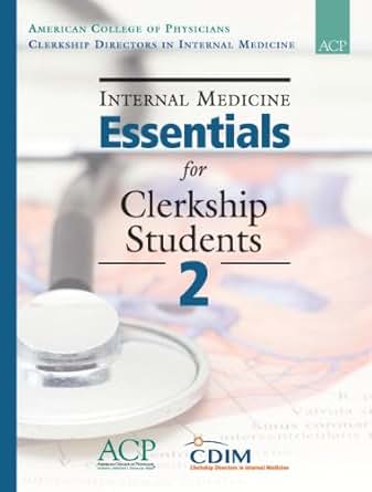 Internal Medicine Essentials For Clerkship Students Pdf Files