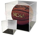 BCW BallQube Grandstand Basketball / Soccer Ball Holder - Mirrored Back - Sports Memoriablia Display Case - Sportscards Collecting Supplies