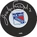Jocelyn Guevremont autographed Hockey Puck (New York Rangers)