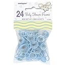 Unique Industries UPS13593 Mini Rattles Party Favor, Blue, 24-Pack