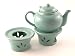 Ceramic Tea Candle Teapot Warmer, Seafoam Green