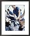 Mid Adult Man Walking on a Treadmill in a Gym Framed Art Poster Print, 18x22
