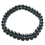 6.0-6.5 MM Black Freshwater Pearl Bracelet