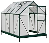 Review Evesham  / Evesham Polycarbonate 8x6 Flushline Greenhouse inc. FREE Staging