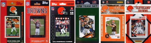 NFL Cleveland Browns Six Different Licensed Trading Card Team Sets