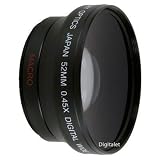 Merkury Innovations CL-52WB 52mm High Definition 0.45X Wide Angle Lens (Black)