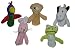 5 tlg. Set Fingerpuppen Frosch, Hase, Teddy Bär, Kuh und Vogel Haustiere