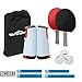Win SPORTS Table Tennis Paddle Set with Retractable Net,Play Anywhere Ping Pong Net for Any Table,2 Table Tennis Paddle Rackets,3 Ping Pong Balls,Storage Case